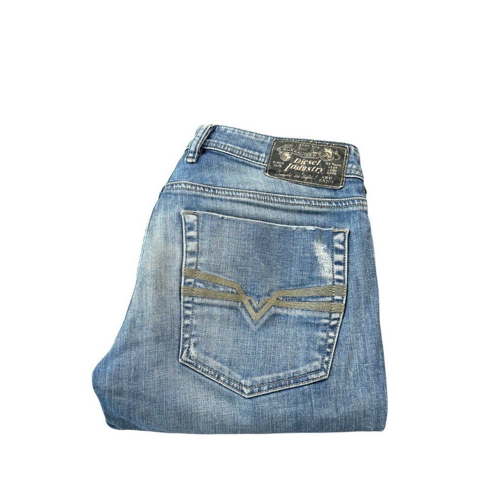 Diesel Zatiny Distressed Regular Bootcut Men's Jeans Size 31x32 Stretch